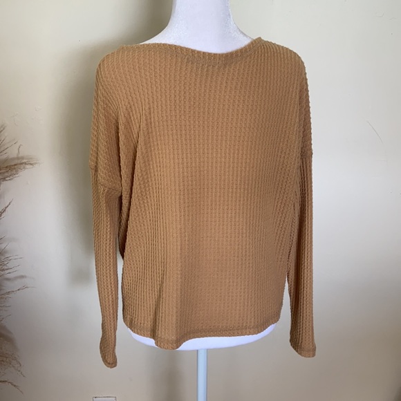 SOLD 💎 American Eagle Waffle Knit Button Up Top XS SMALL - Picture 9 of 13